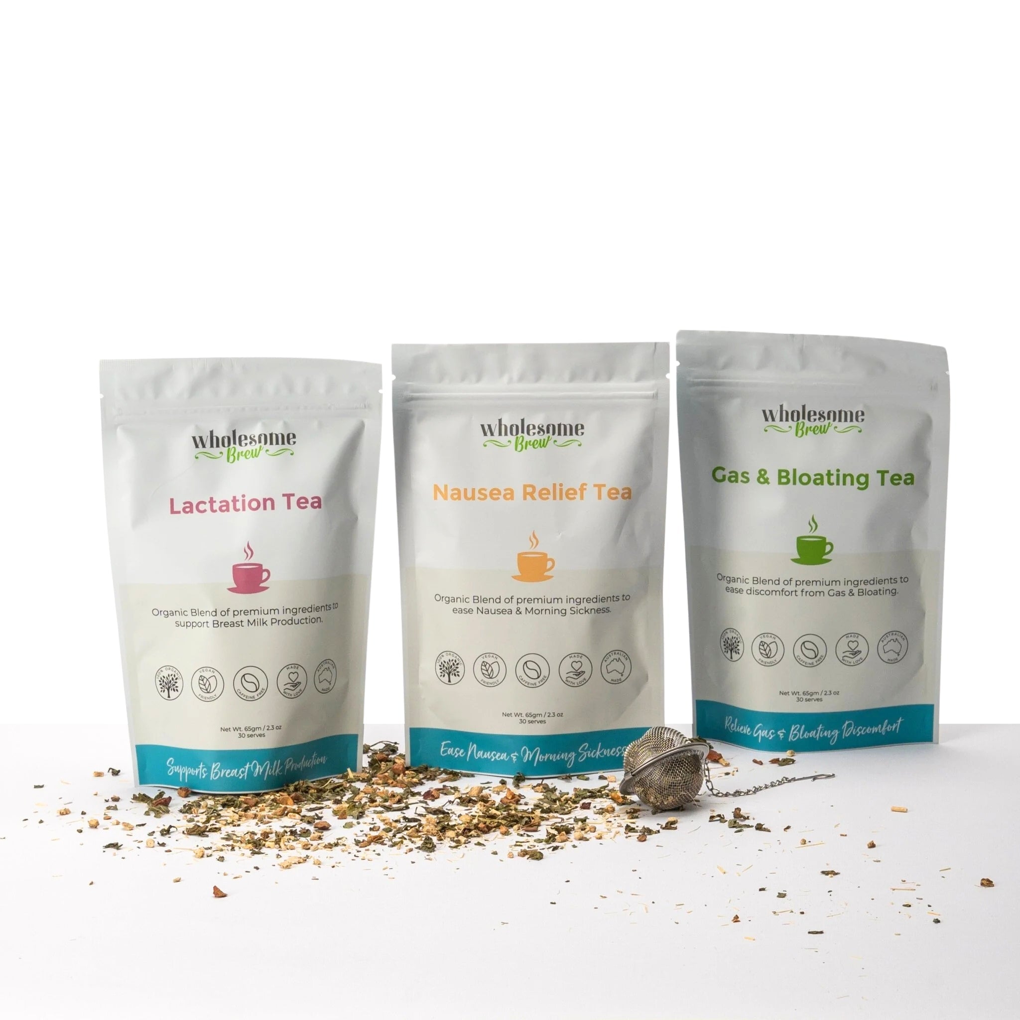 Maternity & Lactation Organic Tea Trio - Belly Bands